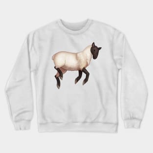 Cozy Sheep (Black and White) Crewneck Sweatshirt